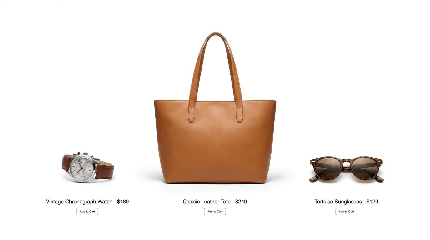 AI-achtergrondverwijdering is geschikt voor productfoto’s voor e-commerce