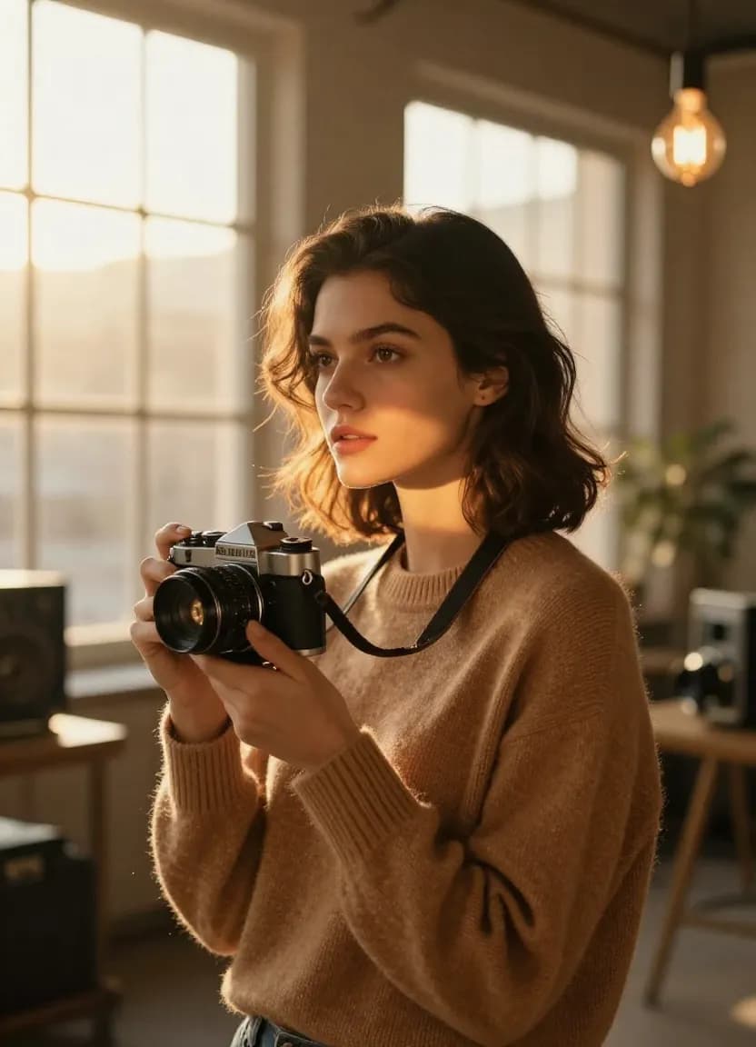 Portrait lit by Rembrandt, rim, fill and hair light to show lighting keywords inside each generated prompt