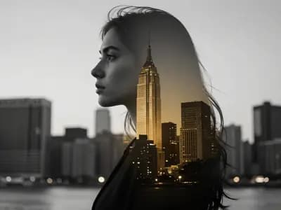 Double Exposure City