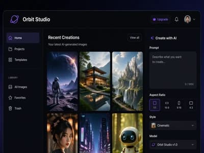 SaaS Dashboard UI Mockup