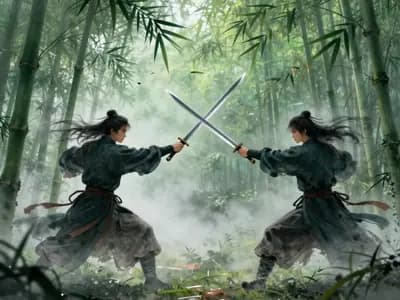 Wuxia Bamboo Duel