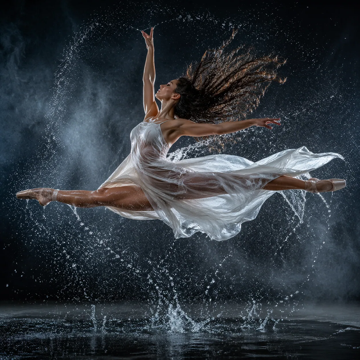 Dancer mid-leap freeze-frame demonstrating motion realism where Sora 2 excels and GPT Image 2 does not compete