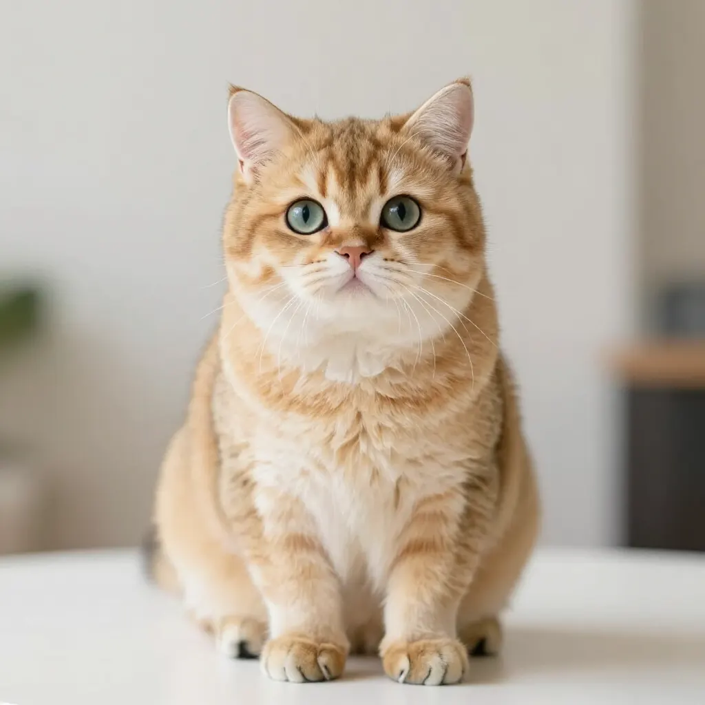 Keramická figurka kočky s efektem modelování pomocí AI